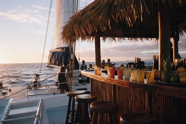 Floating Tiki Bar Sunset Sail